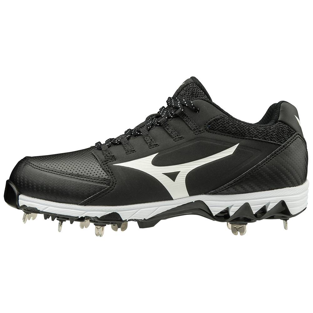 Scarpe Softball Mizuno 9-Spike Swift 6 Basse Metal Donna - Nere/Bianche - 59034-XAWI